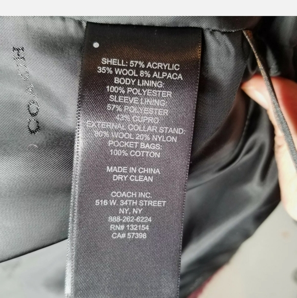 COACH Long Peacoat - Picture 6 of 6